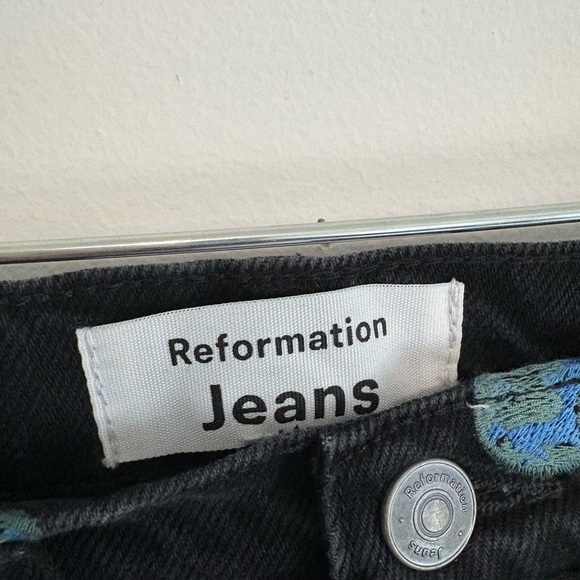 Reformation Earthy Garden Girl Jeans Size 23 - Picture 3 of 6